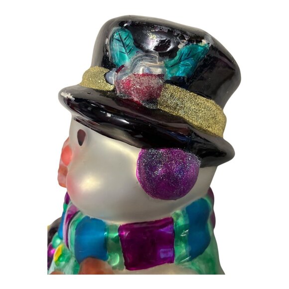 Vintage Carlton Cards Ceramic Snowman Figurine – 14” Tall - Picture 5 of 9